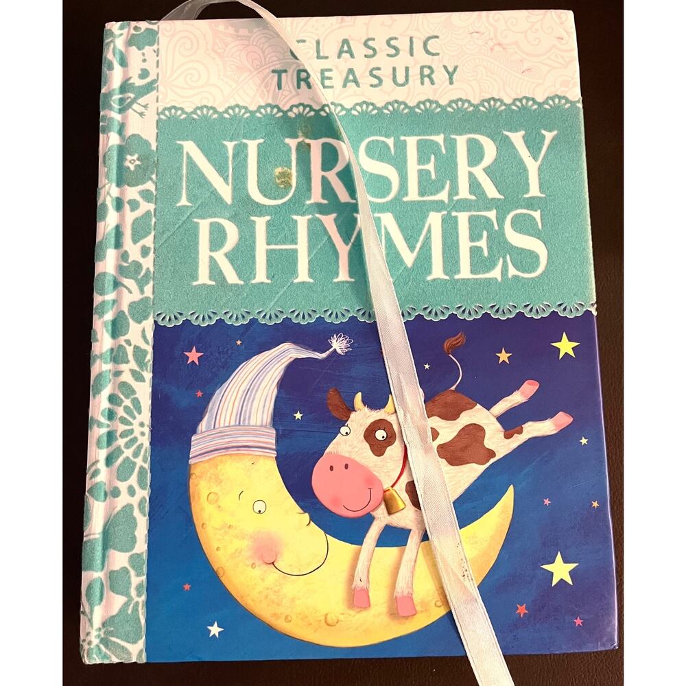 Nursery Rhymes Book Children's Family HC Classic Treasury 383p Poetry Poems Good